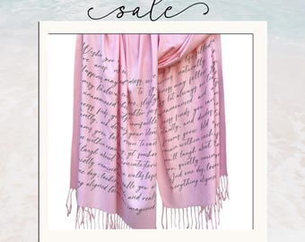 Style 2. Custom Made Scarf, Personalized Scarf, Your Design Here, Memory Keepsake Gift