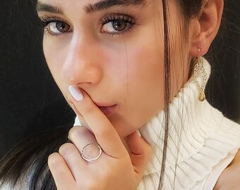 925 Sterling Silver Ring | Minimalist Ring | Trendy Ring | Geometric Ring