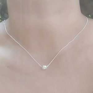 Minimalist silver necklace, small silver pendant, unique jewelry, asymetric necklace, Geometric necklace,Geometric jewlery, handmade gift