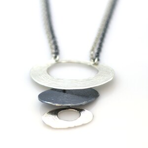 Sterling Silver Necklace - Long Silver Necklace -Silver Pendant Necklace-silver statement necklace-silver necklace chain-silver bar necklace