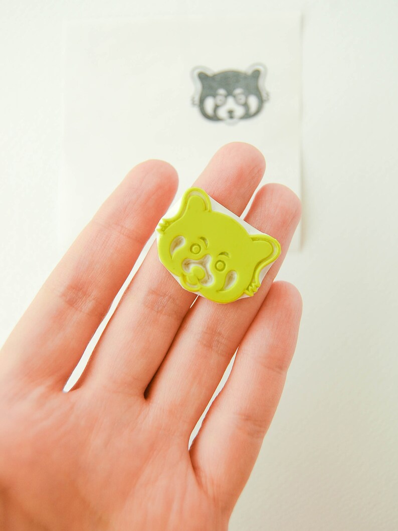Red Panda Stamp Personalized Stamp Animal Stamps Birthday Etsy