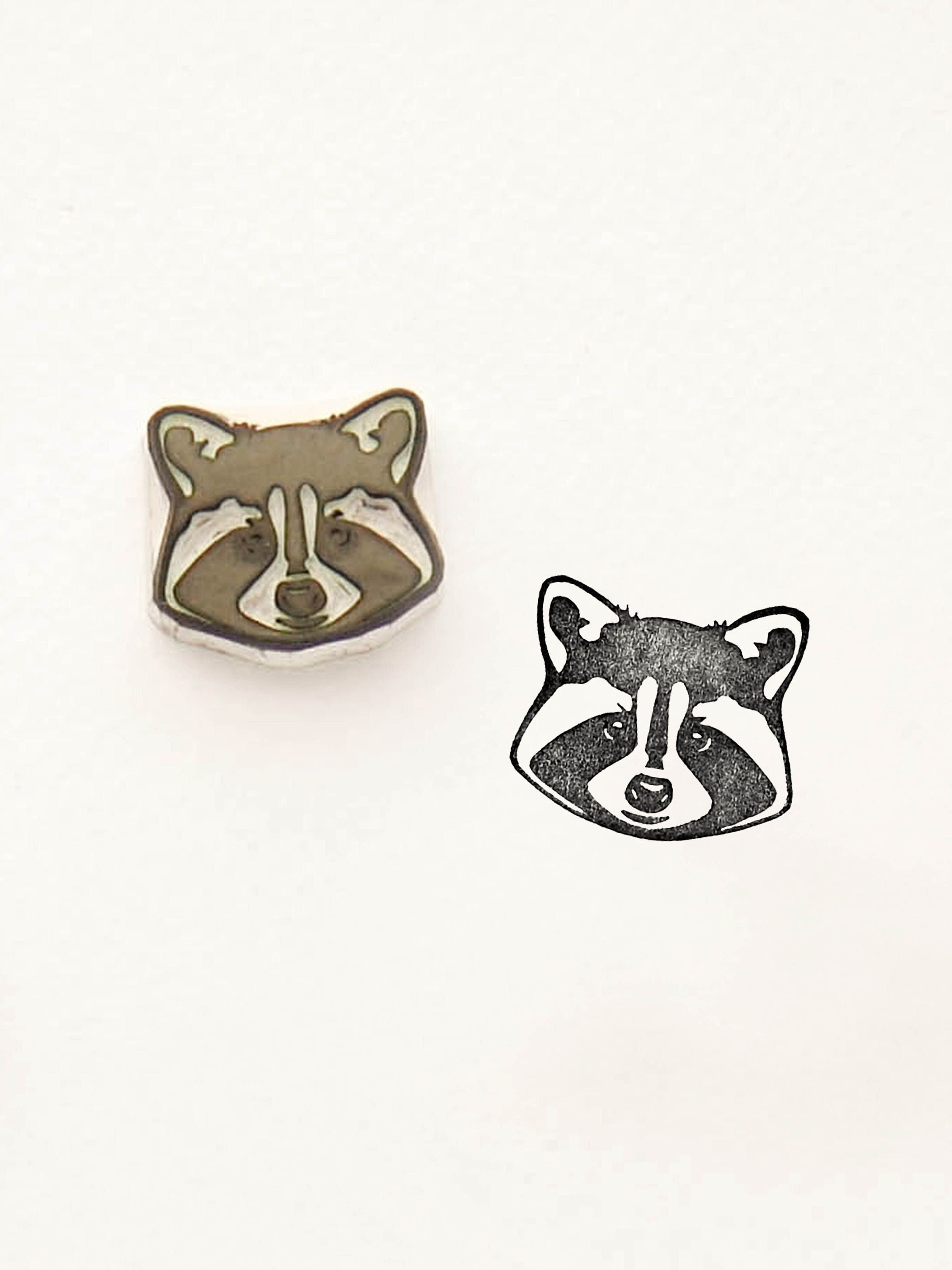 Raccoon Mini Stamp – Peppercorn Paper