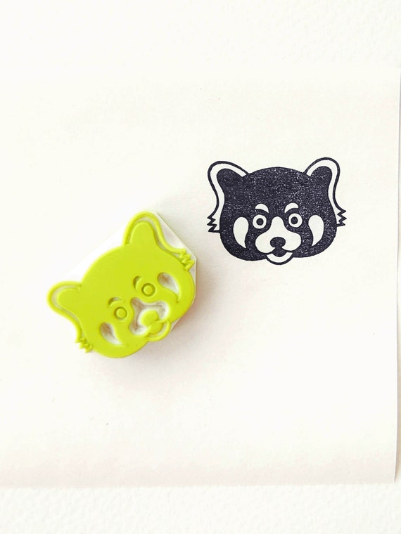 Red Panda Stamp Personalized Stamp Animal Stamps Birthday Etsy