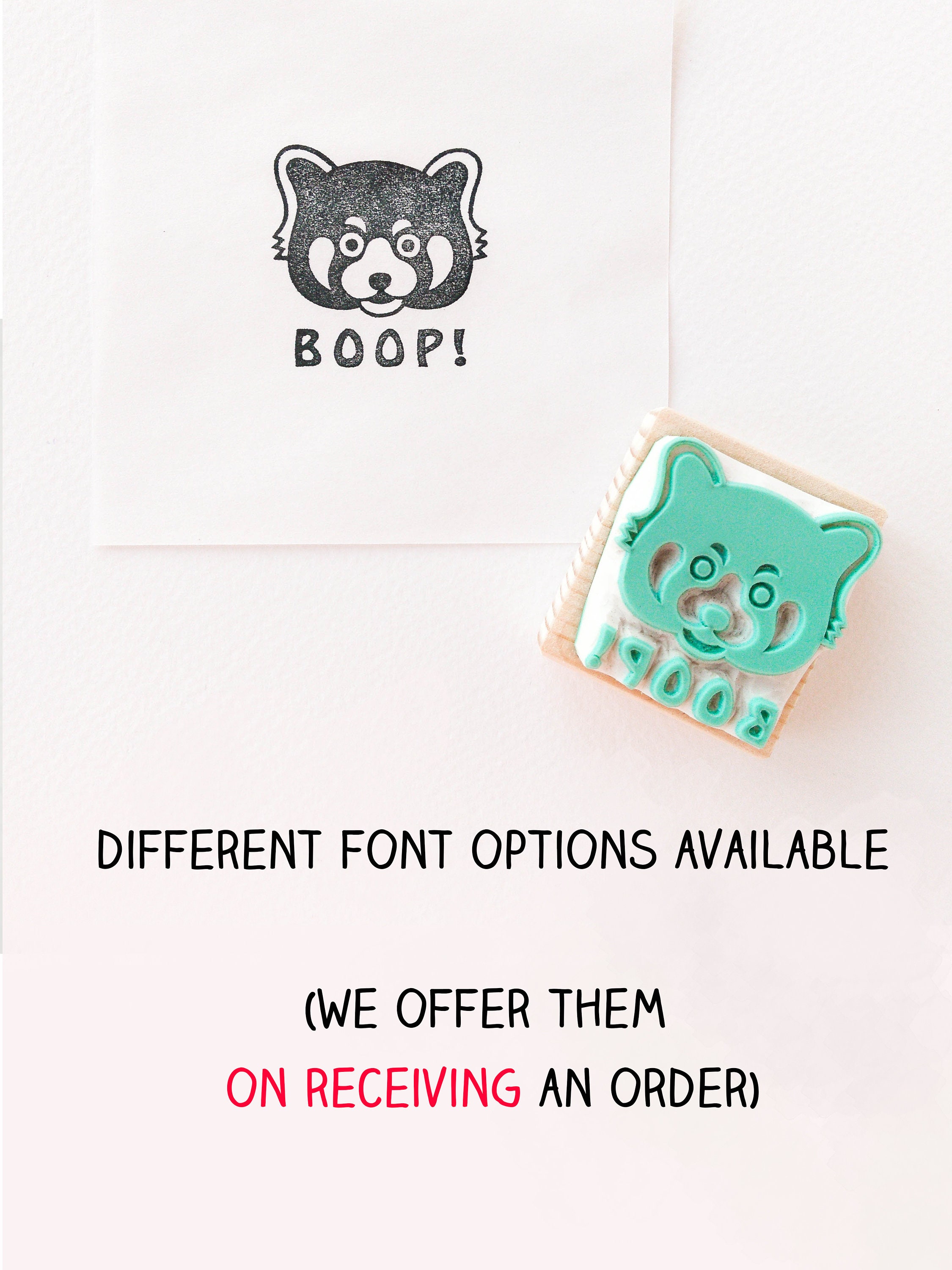Red Panda Stamp Personalized Stamp Animal Stamps Birthday Etsy Australia