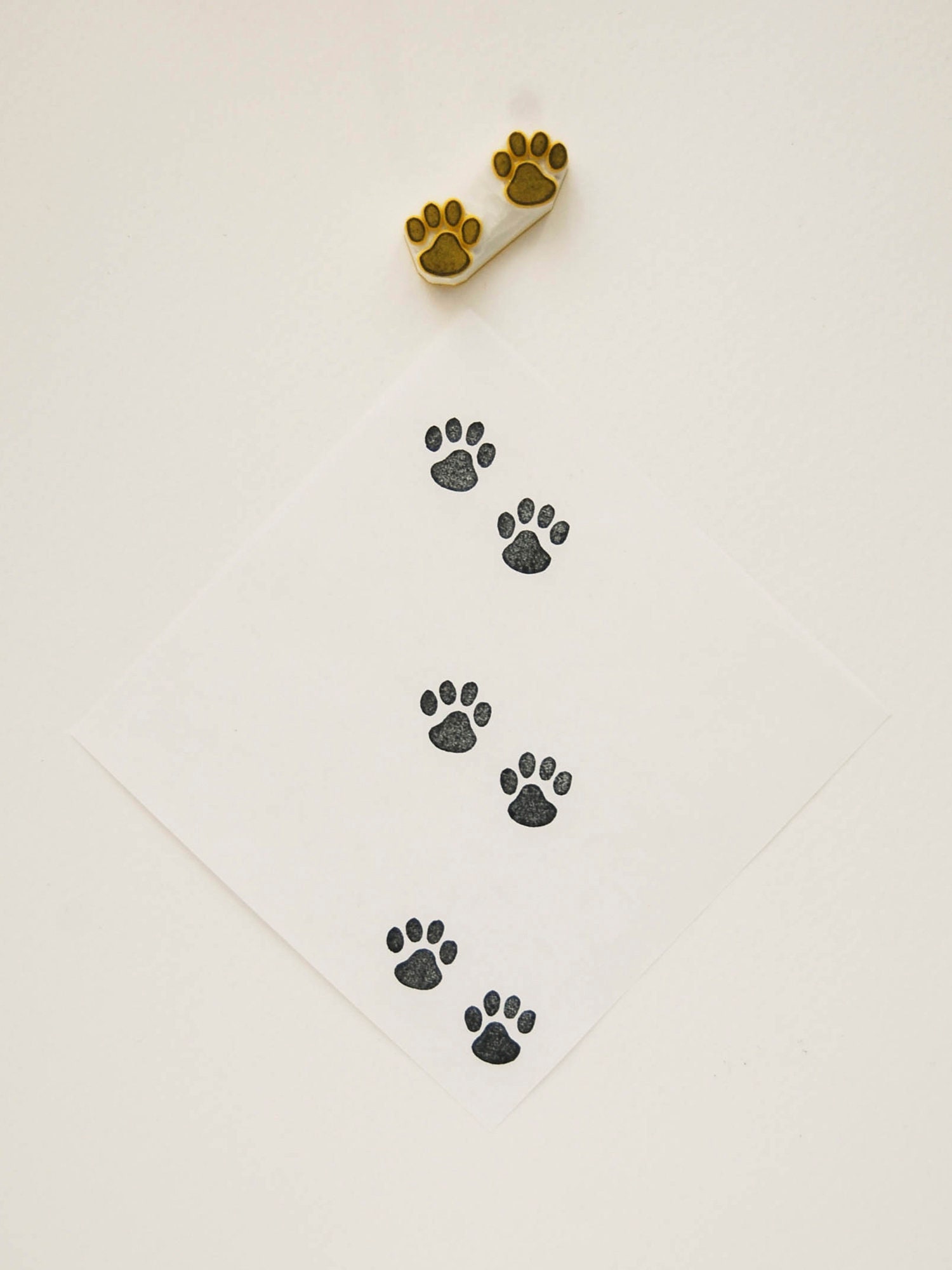 Cat paw stamp tiny stamps handmade stamps cat lover gift | Etsy