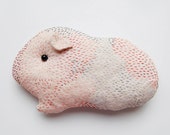 Colorful Guinea Pig Plush - Stuffed critter pet portrait, small keepsake birthday gift - Animal stuffed toy, embroidered kids gift