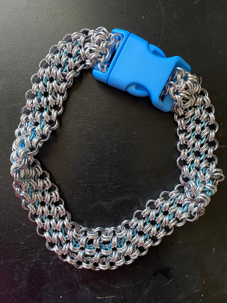 Chainmail Pet Collar Etsy