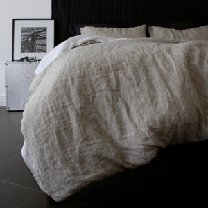 LINEN DUVET COVER. French linen duvet cover with buttons closure Made by MOOshop.58 image 6