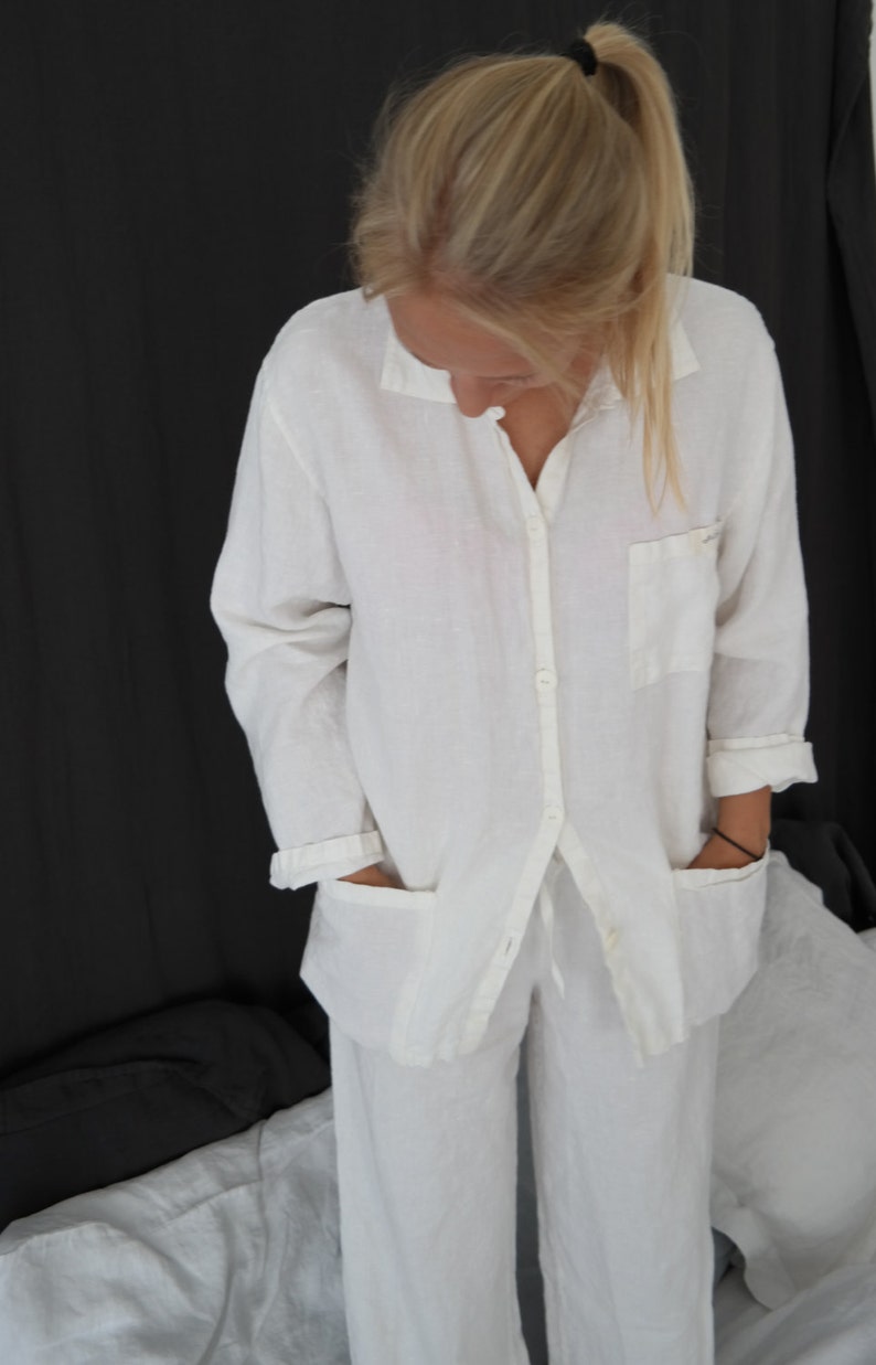 sin in linen pajamas