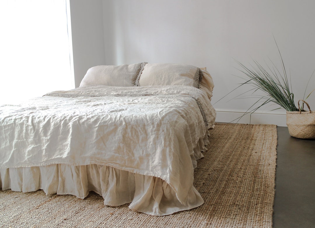1910s French Filet Lace Bed Cover（Vintage Handmade Lace