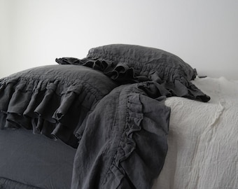 Bed SHEET SET, linen shabby chic bedding , linen sheet set , bedding set queen king 100% linen , linen bedding sheet set stonewashed