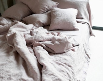 Linen duvet cover,Natural Linen bed. Queen, King, Twin, Full, Custom Size NEW MOOshop linen colours