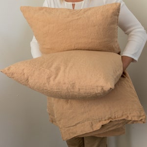 LINEN PILLOWCASE with ENVELOPE closure, pillow shams,housewife style linen pillow cover.Farmhouse pillow. New colors of 2021. MOOshop new*91