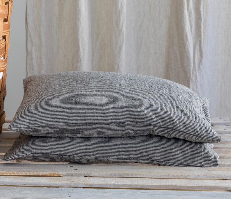 LINEN PILLOWCASE with ENVELOPE closure pillow shamshousewife Etsy