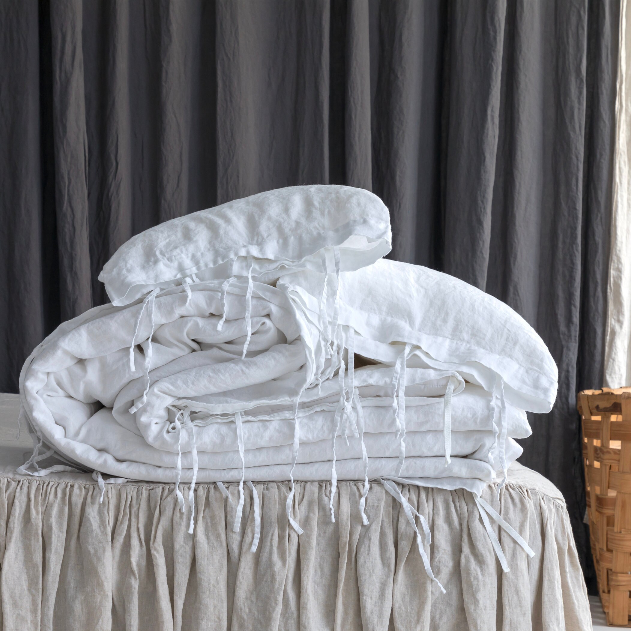 Linen Duvet Cover Ensemble
