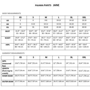 Linen Pajama JANE , Linen Sleepwear, Linen Pajamas Set , Linen ...