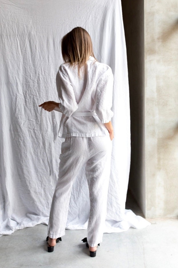 Lea Cotton Trousers - White – The Frankie Shop Europe