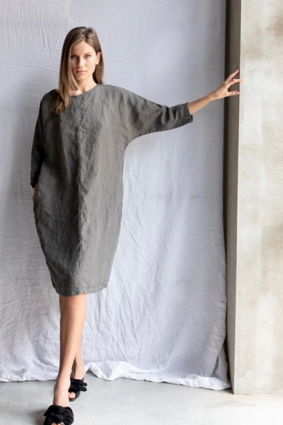 Linen Dress LILIA Linen Tunic Dress 