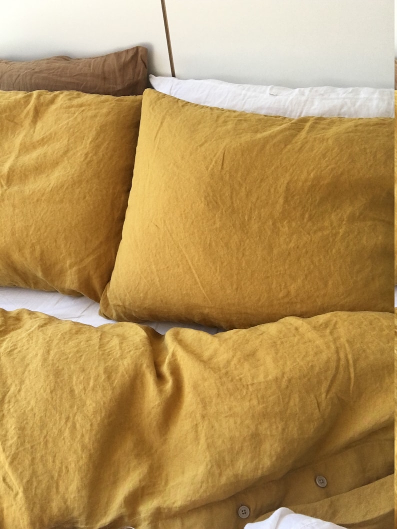 LINEN PILLOWCASE With ENVELOPE Closure Housewife Style Linen Etsy