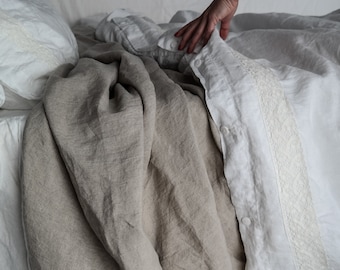 LINEN SHEET. Bed sheets French linen, linen top sheet, linen flat sheet Handmade linen bedding by MOOshop.*63