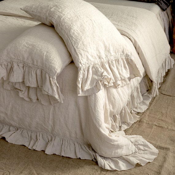Linen Duvet Cover Linen Bedding Set Shabby Chic Linen Etsy