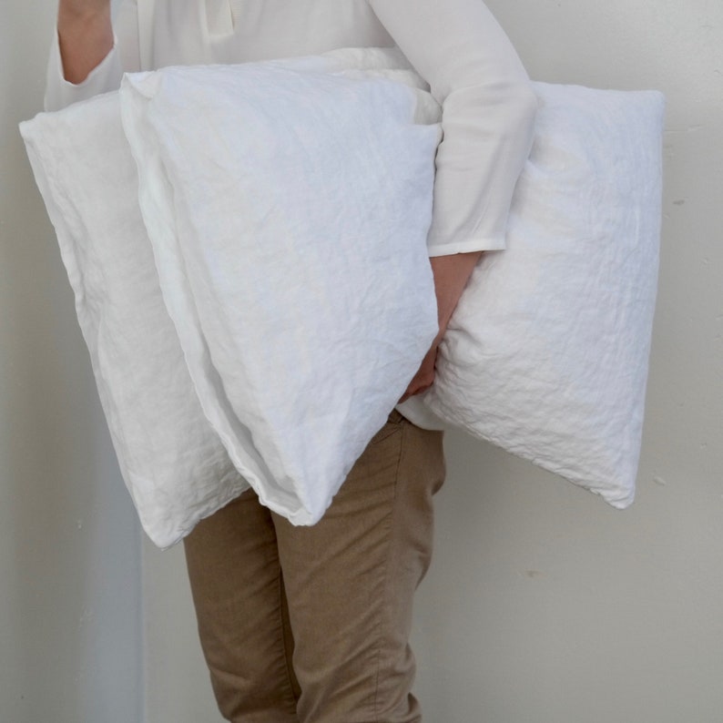 LINEN PILLOWCASE with ENVELOPE closure pillow shamshousewife Etsy