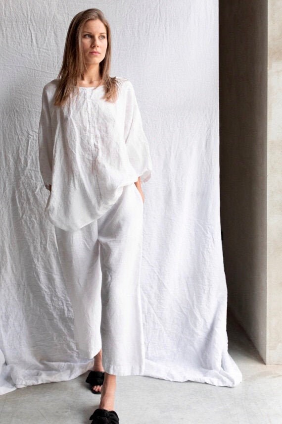 Linen Pajama MAINE Linen SHIRT and Linen Pants Linen Etsy Canada
