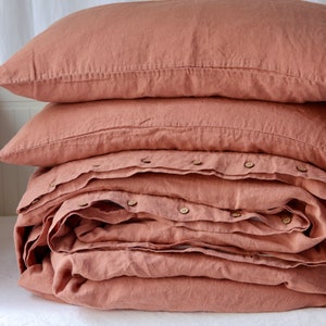 Linen duvet cover,Natural Linen bed. Queen, King, Twin, Full, Custom Size . MOOshop PURE linen NEW colours. 100% linen bedding image 1
