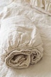 LINEN SHEET. Fitted bed sheet French linen. Handmade by MOOshop.*69