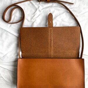 Tan Leather Handbag, Tan Leather Satchel, Tan Leather Handbag, Tan Leather Purse, Brown leather Purse, Brown Leather Bag image 6