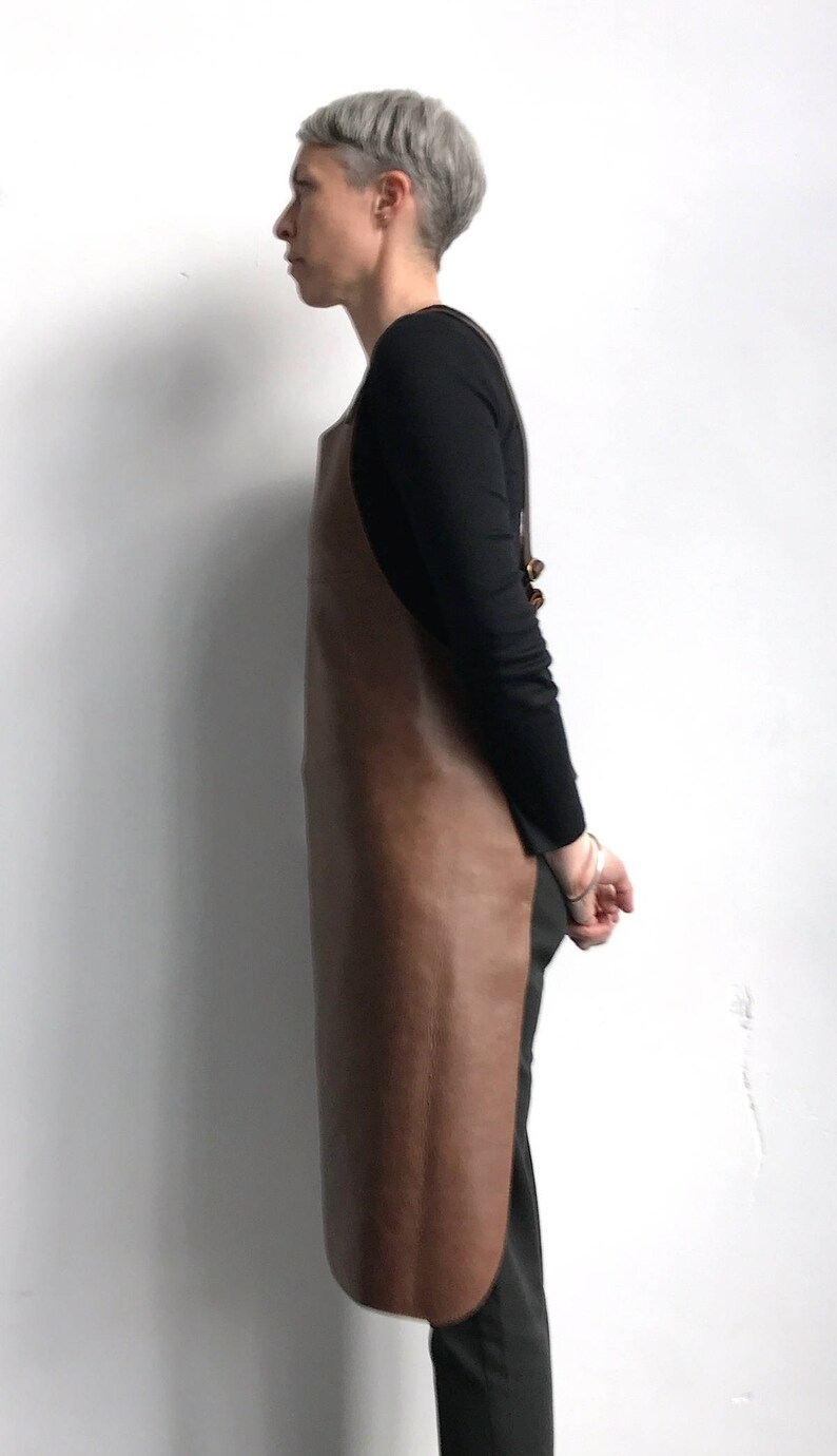 Black Leather Apron Barber Apron Barista Apron Etsy