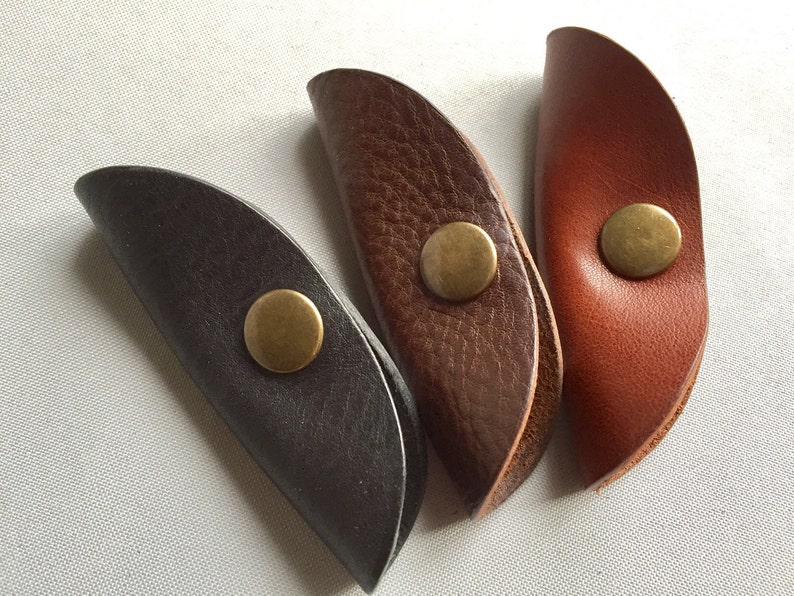 Leather Headphone Case Leather Cable Tidy