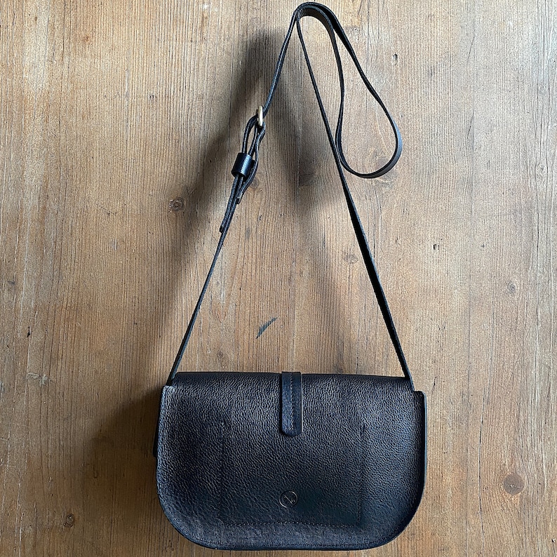 Eva Handbag, black leather bag, leather bag, black leather purse, womens black bag, black work bag, womens black bag, image 4