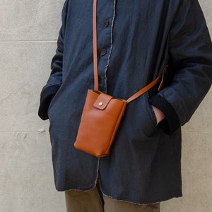 Dot Bag No.1, Small leather bag, Phone bag 画像 1