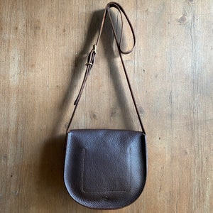 Saddle Bag, Sia Saddle bag, Brown leather bag, brown work bag, womens bag, womens brown purse, brown leather purse, bags uk image 3