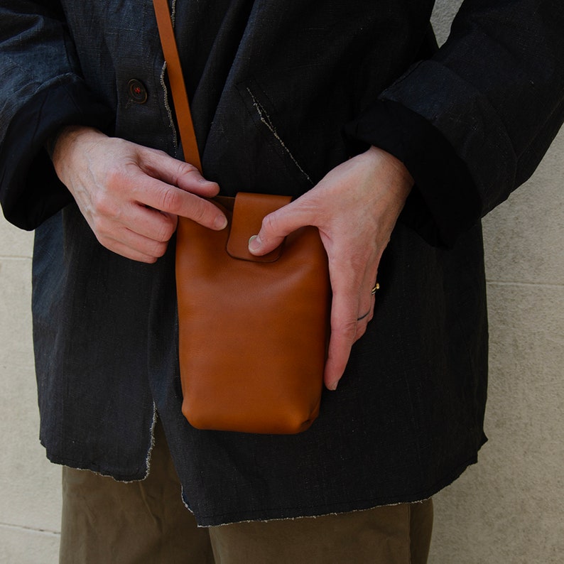 Dot Bag No.1, Small leather bag, Phone bag image 4