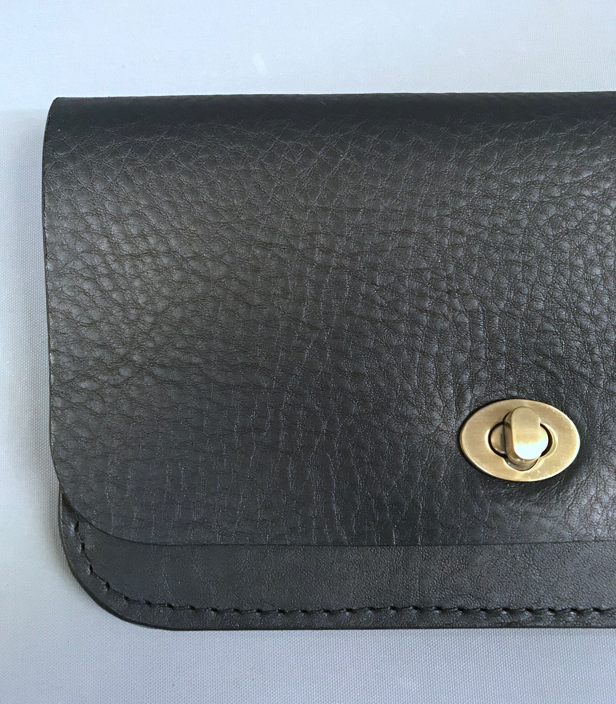Womens Leather Wallet Black Leather Wallet Minimalist | Etsy