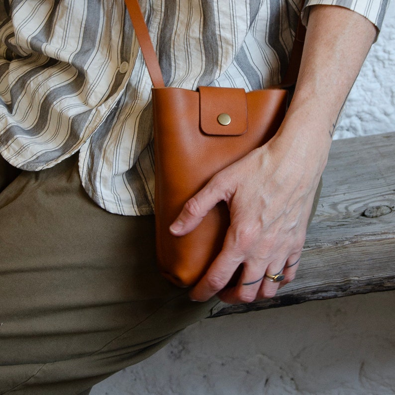 Dot Bag No.1, Small leather bag, Phone bag 画像 3