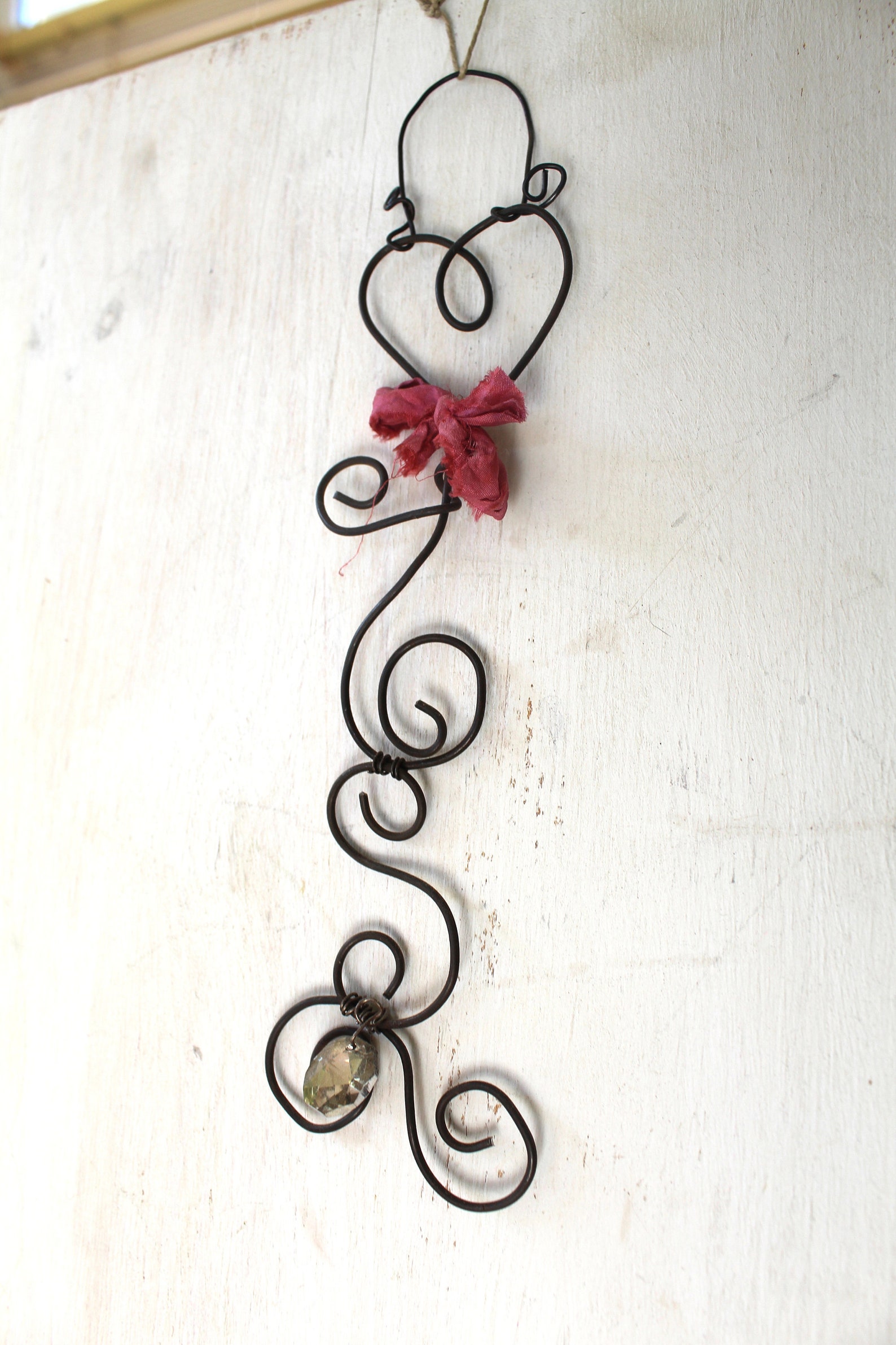 Wire Heart Decor. Wall Decor. Jewelry Hanger. Wire Art. - Etsy