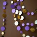 Ali Z reviewed Purple and gold garland, Wedding garland, Bridal shower decor, Wedding decorations, Shimmer garland, Paper garland,  KMCG-8502