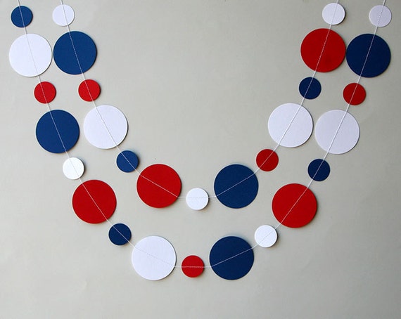 Patriotic Red Blue White Party Decorations for 4th July