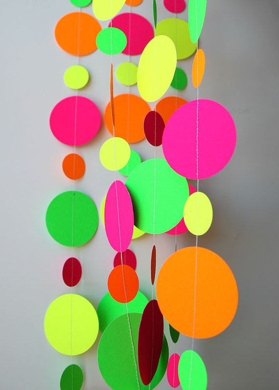 Neon Decorations, Hawaiian Party, Birthday Party Decor, Pink Orange Yellow  Green Neon Garland, Summer Decoration, KNEC-101BN -  Canada