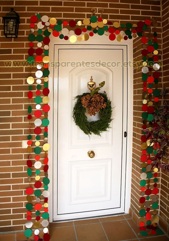 Decorazioni natalizie, Decorazione della porta d'ingresso, ghirlanda Oro  Argento Verde Rosso set da 60 piedi, decorazioni natalizie, sfondo  natalizio, regalo, KMCS-0401 -  Italia