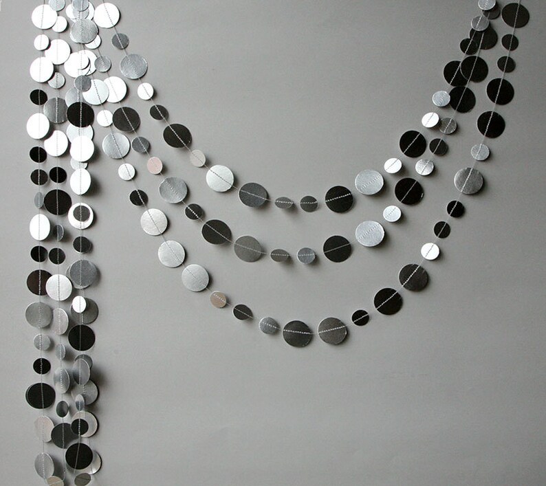 Silver Wedding Garland Silver Garland Metallic Garland Etsy