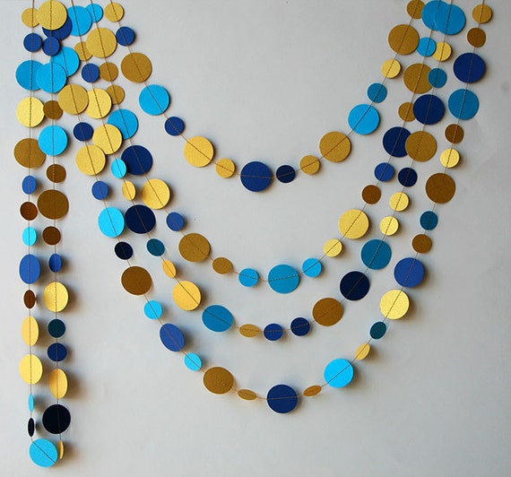 Royal Blue Wedding Decor Gold Garland Wedding Decorations