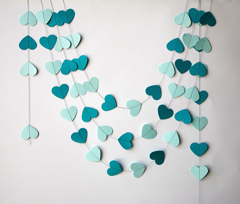 Wedding Heart Garland Wedding Decor Bridal Shower Garland Etsy