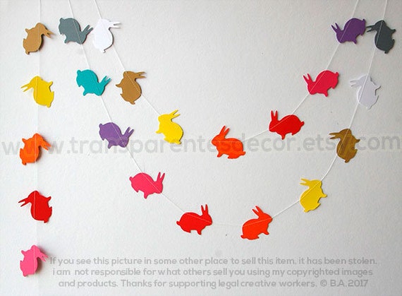 Easter Decorations Easter Bunny Garland Spring Garland Bunny