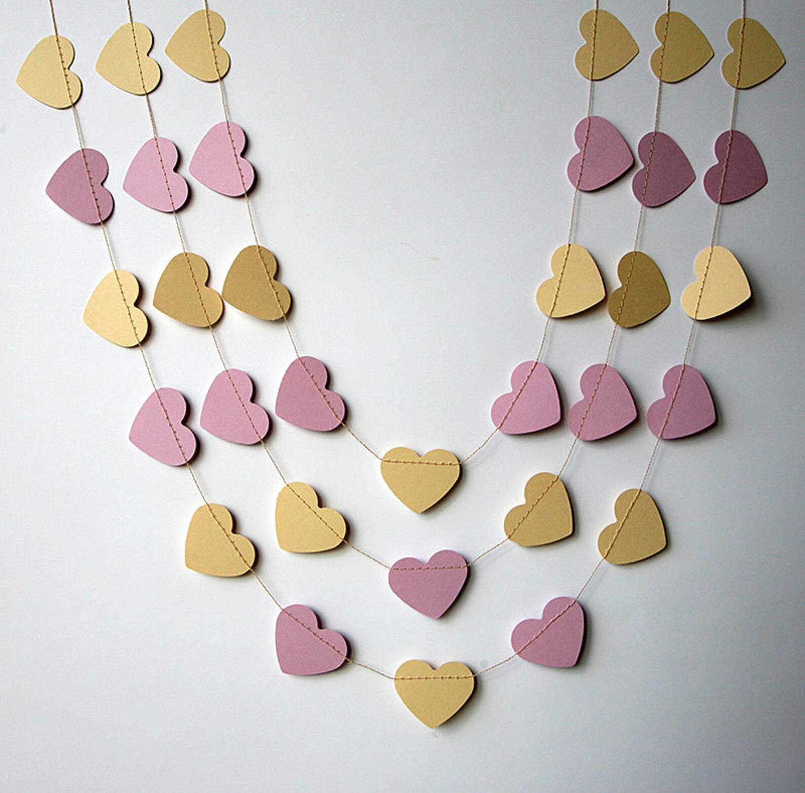 Гирлянда из сердечек своими руками из бумаги