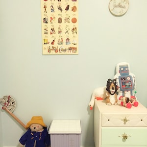 Vintage Retro A-Z ABC Alphabet Wall Poster - Etsy