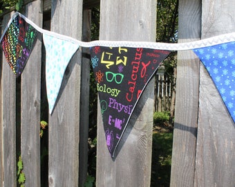 Bunting / Atomic DNA / Science Decor / Garland / Dorm Decor